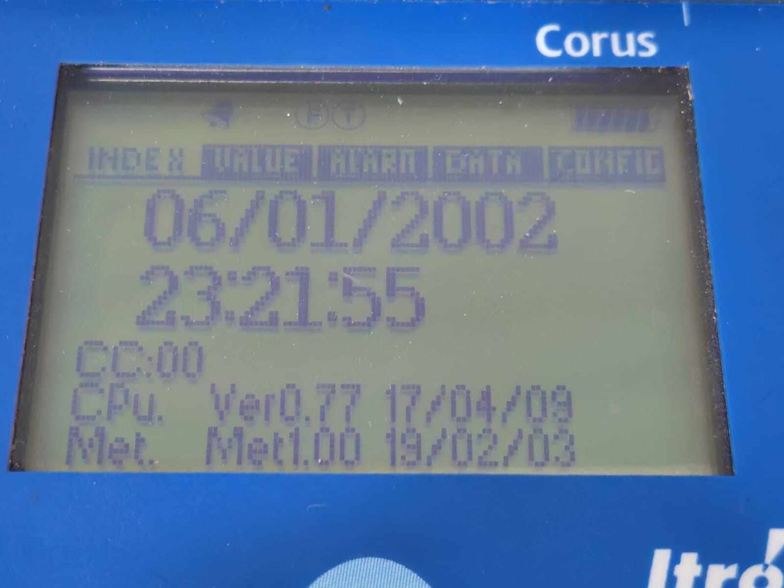 Corus Corus PTZ Itron Corus PTZ Itron ELECTRONIc GAS VOLUME CONVERTER 0.9-10 bars 3