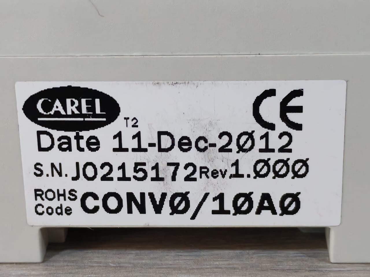 Carel CONV0/10A0 CAREL CONV0/10A0 REV 1.000 ANALOGUE MODULE 3