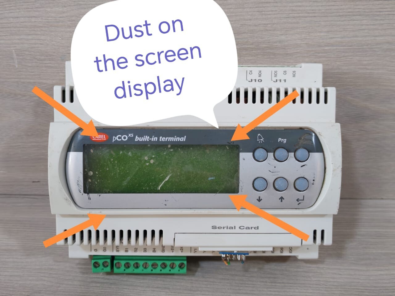 Carel PCO1000BX0 CAREL PCO1000BX0 REV 1.610 TERMINAL MODULE- WITH DUST ON THE SCREEN DISPLAY 2