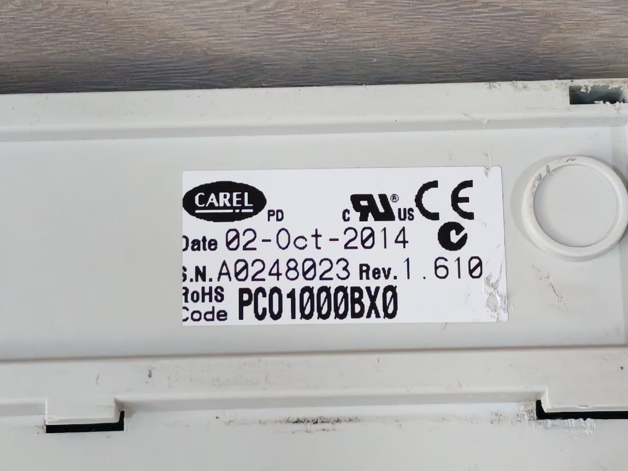 Carel PCO1000BX0 CAREL PCO1000BX0 REV 1.610 TERMINAL MODULE- WITH DUST ON THE SCREEN DISPLAY 7