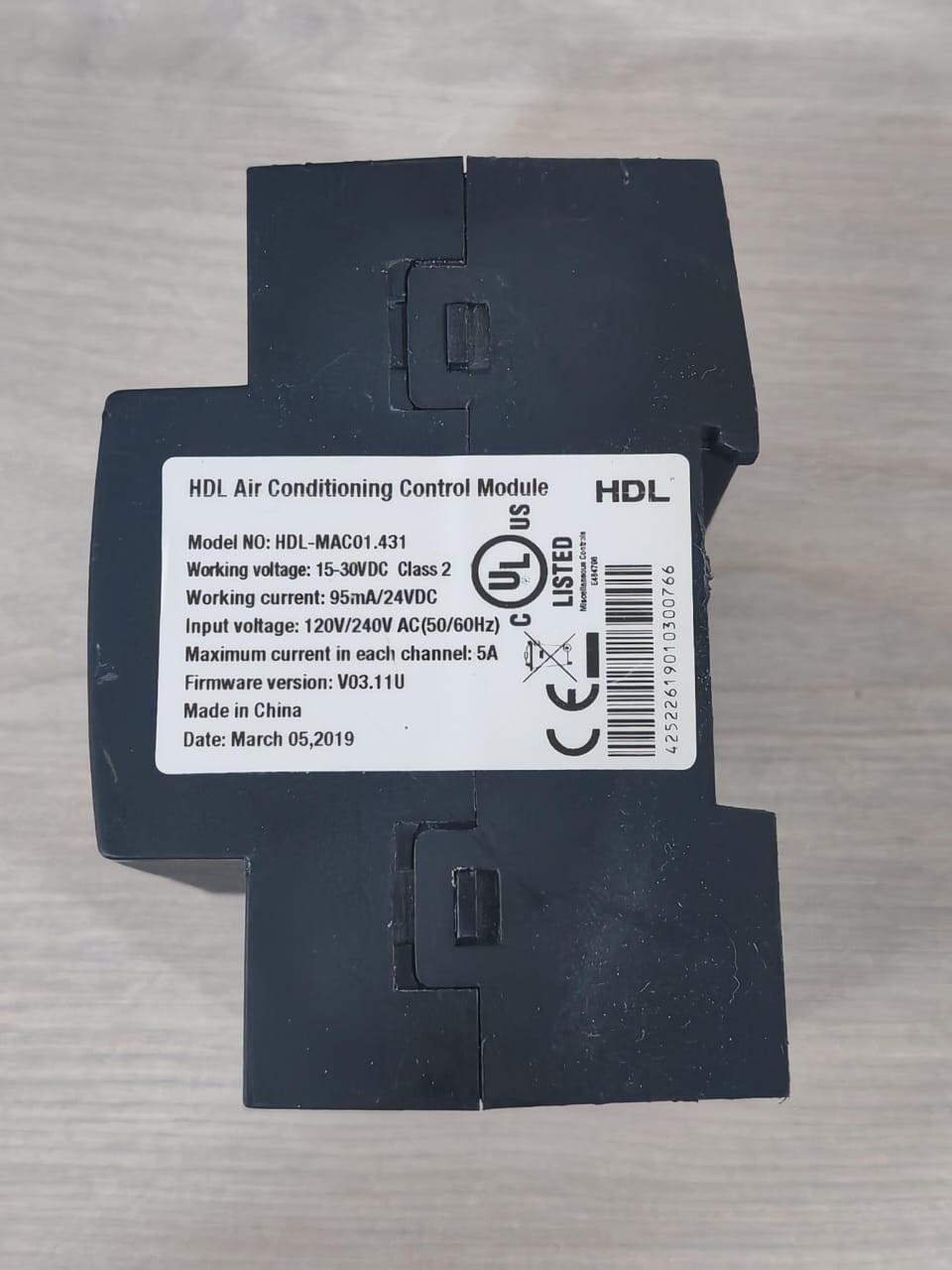 HDL MAC01.431 HDL MAC01.431 F/W VER.HDL-V03.11U HDL AIR CONDITION CONTROL MODULE 6