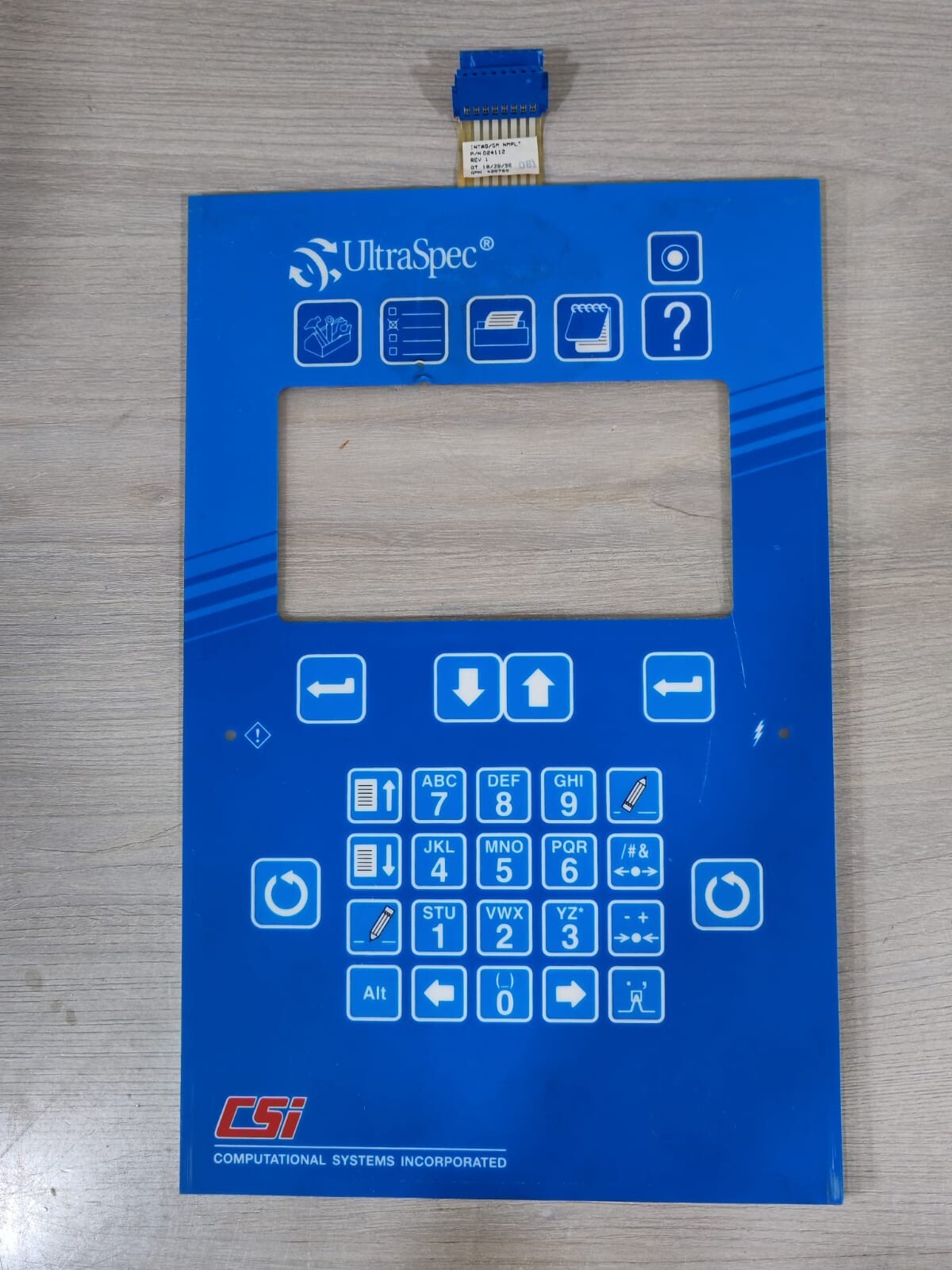 CSI D24112 CSI Ultraspec D24112 Machinery Analyzer Keypad Membrane and D23849 Back Cover 2