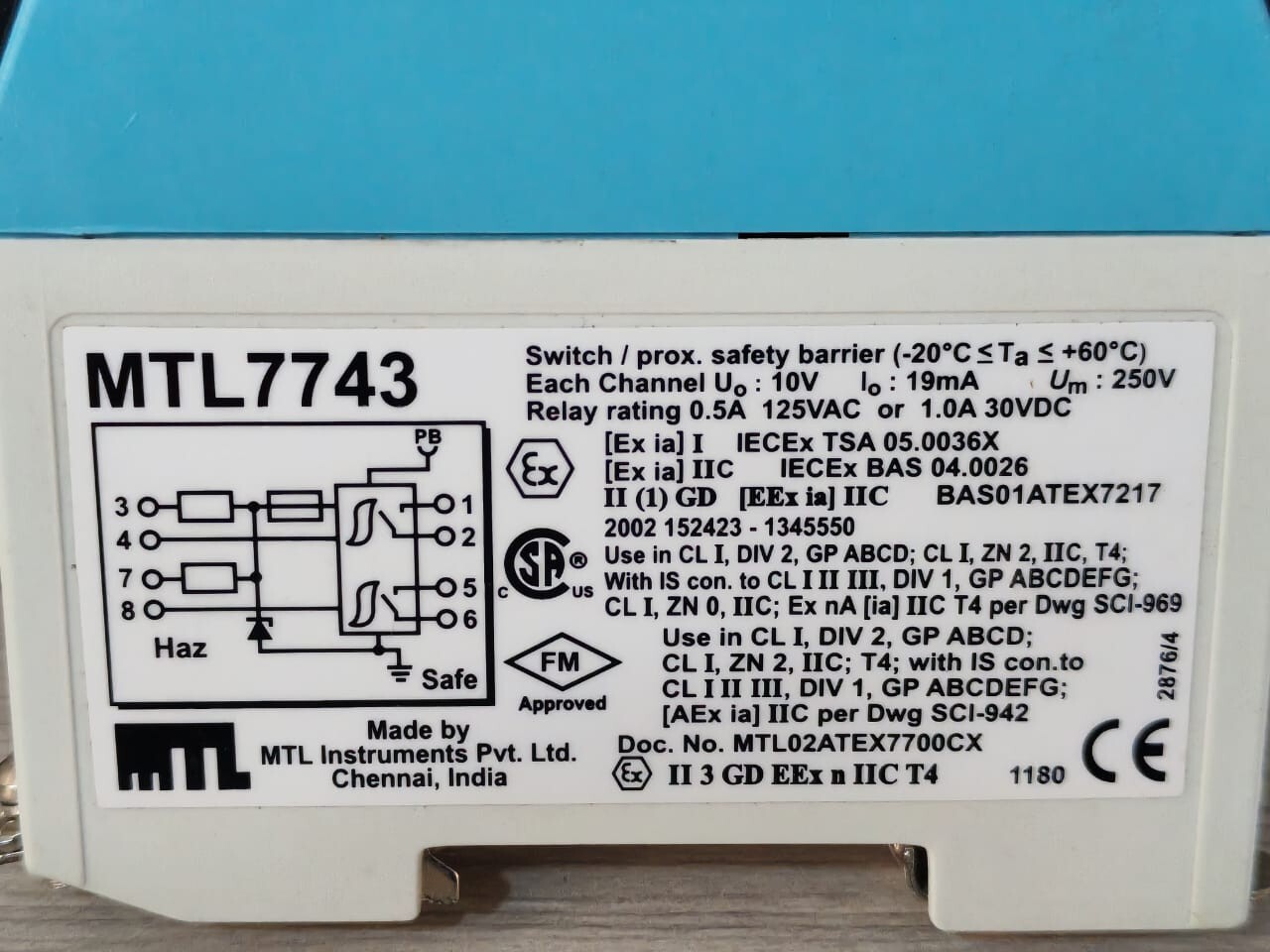 MTL MTL7743 MTL INSTRUMENTS MTL7743 SAFETY BARRIER 3