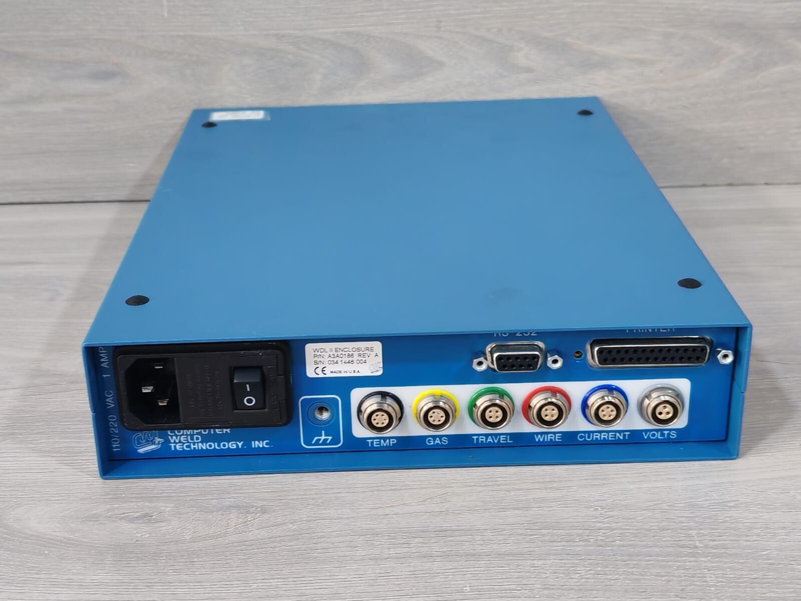 Computer Weld Technology A3A0186 Computer Weld Technology WDL / Weld Data Logger II P/n: A3A0186 Rev. A 7