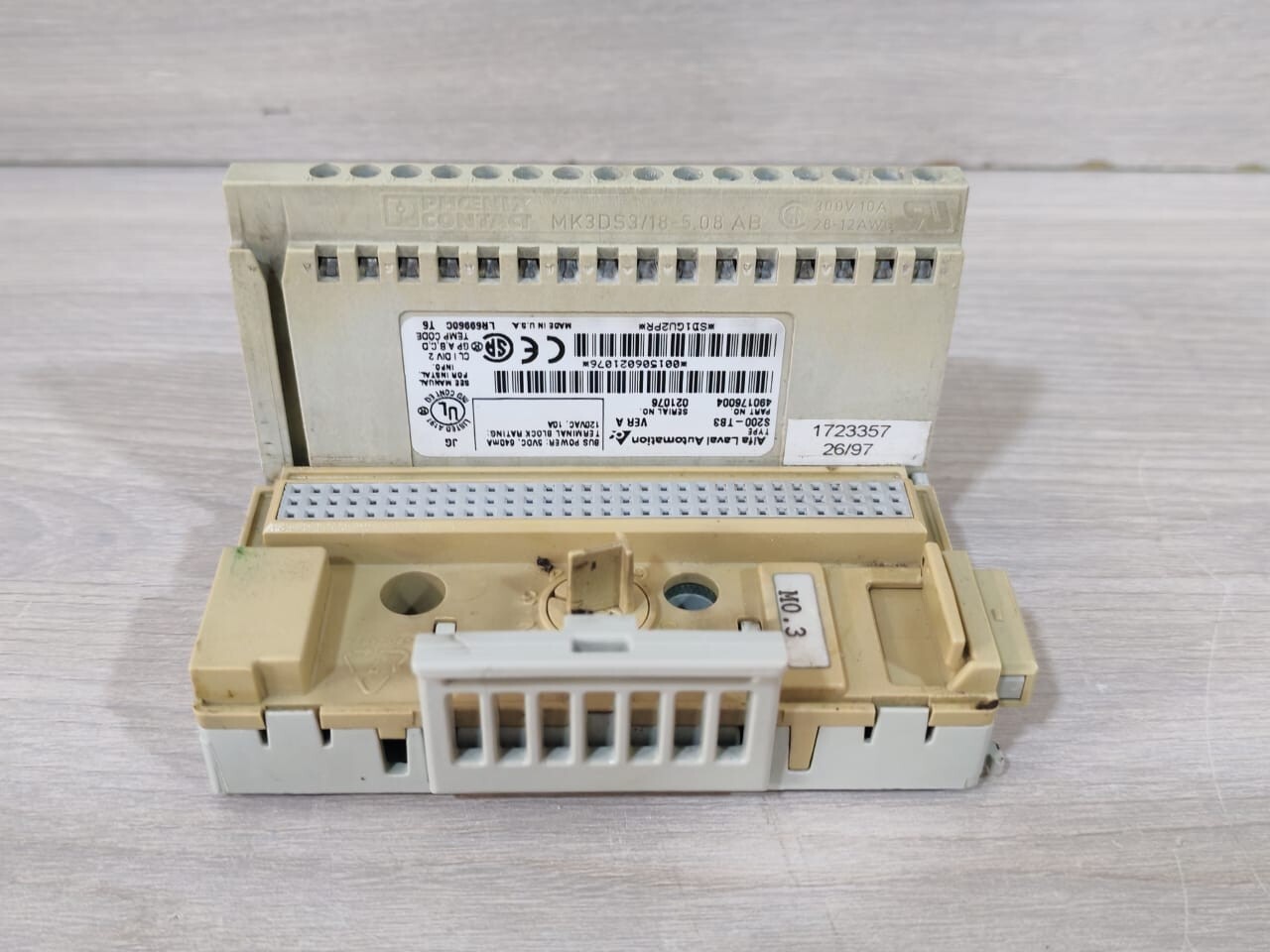 ALFA LAVAL AUTOMATION INPUT-16 ALFA LAVAL AUTOMATION S200-IB16 & S200-TB3 DIGITAL INPUT 16 X 24VDC/1X COUNTER 8