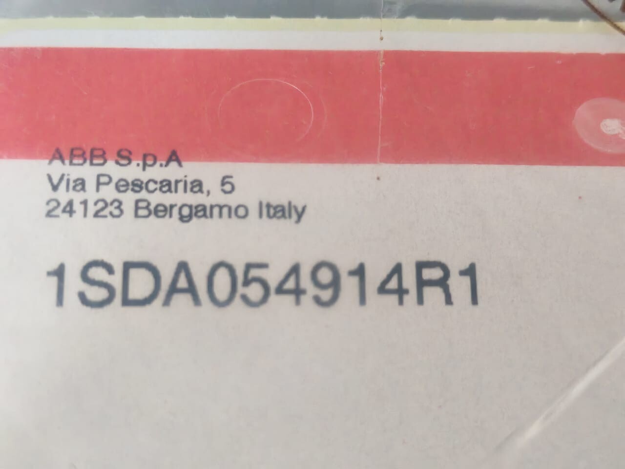 ABB 1SDA054914R1 ABB 1SDA054914R1 AUX T1..T6 3Q 1STY 24VDC - FACTORY SEALED 2