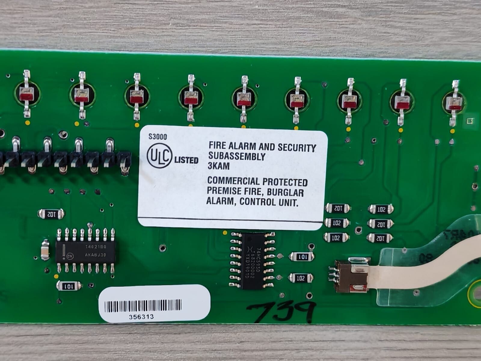 EST 3-24R EST EDWARDS 3-24R LED CONTROL DISPLAY MODULE GE FIRE ALARM 3