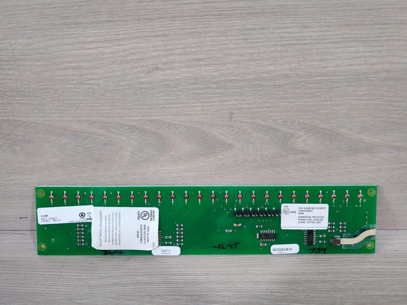 EST 3-24R EST EDWARDS 3-24R LED CONTROL DISPLAY MODULE GE FIRE ALARM 4