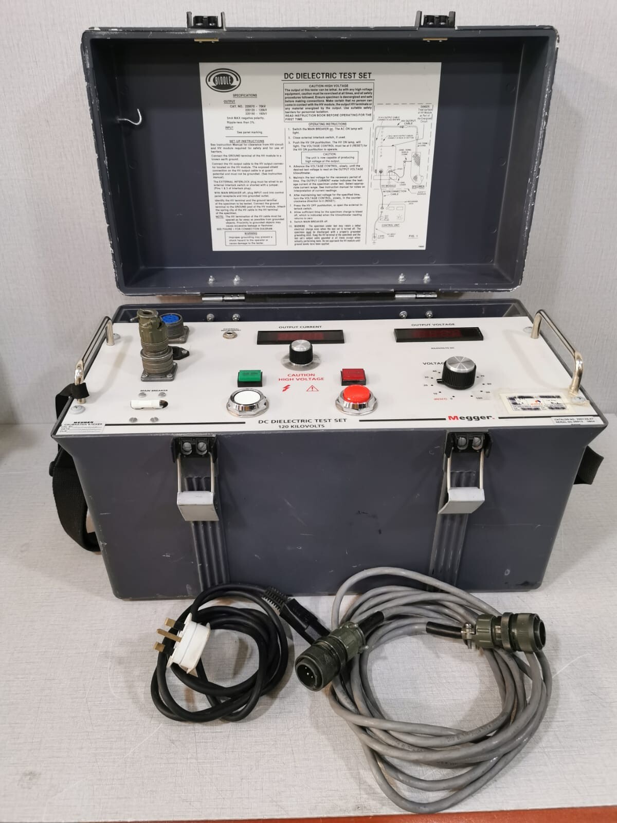 Megger Biddle DC Dielectric Test Set 120 KiloVolts