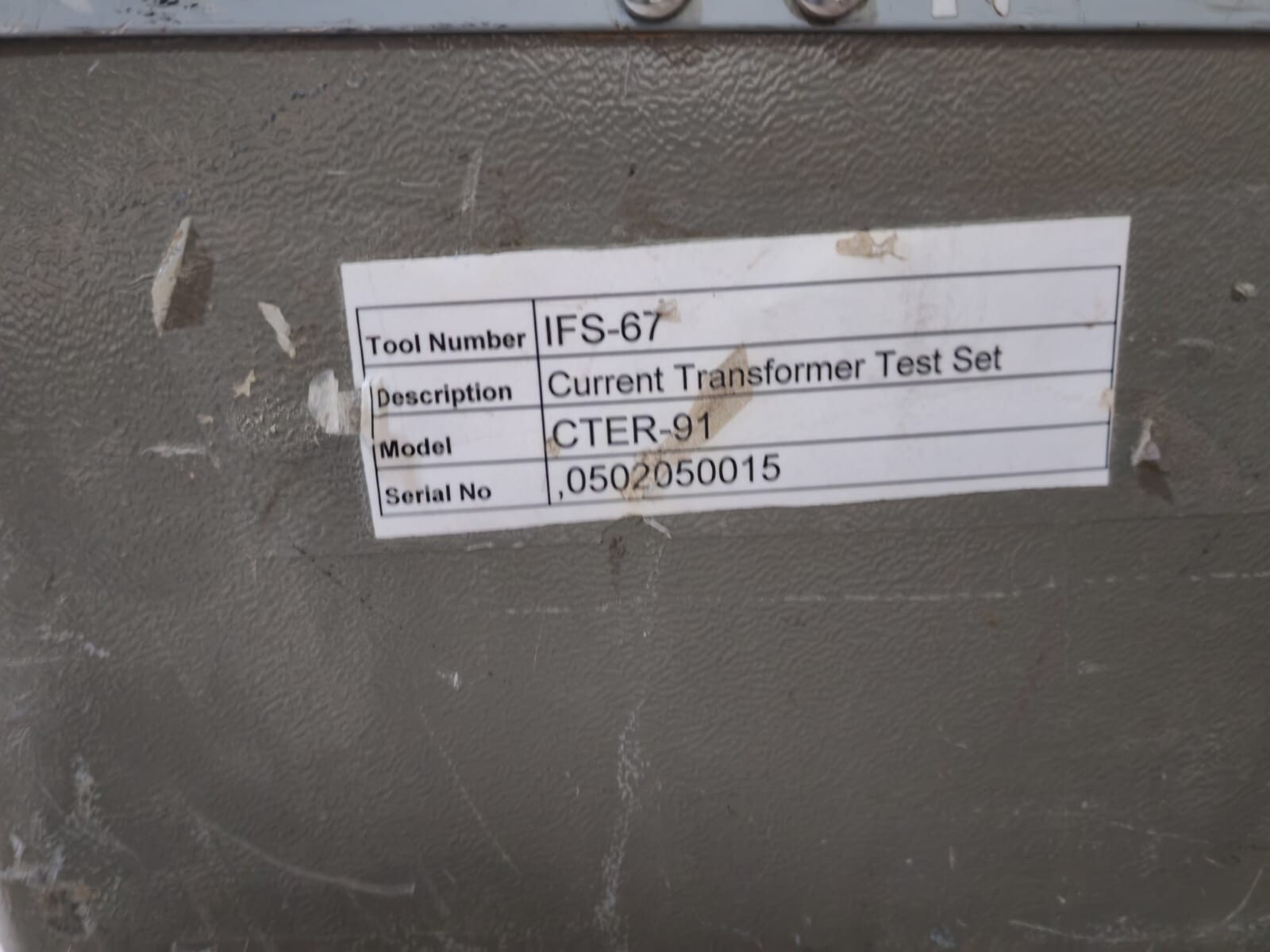 AVO CTER-91-230 AVO CTER-91 MULTI AMPERE CTER-91-230 240VOLTS 8
