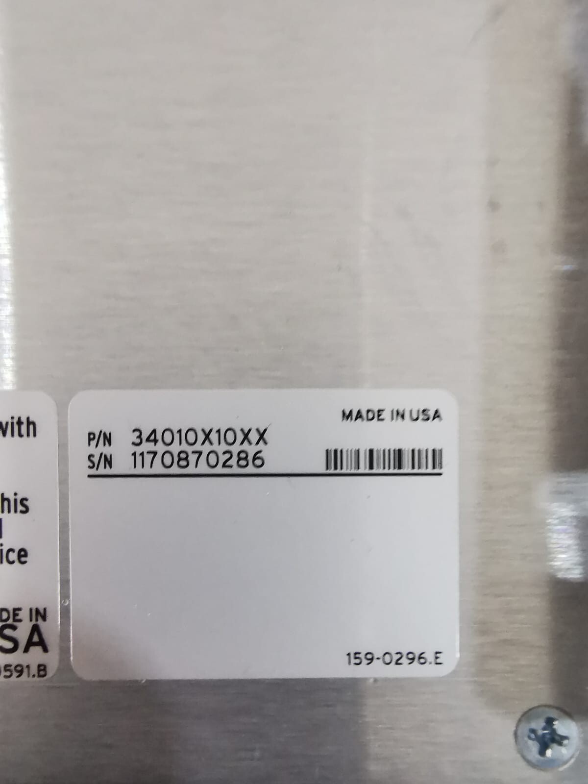 SEL 34010X10XX SEL-3401 DIGITAL CLOCK PANEL CONTROLLER 7