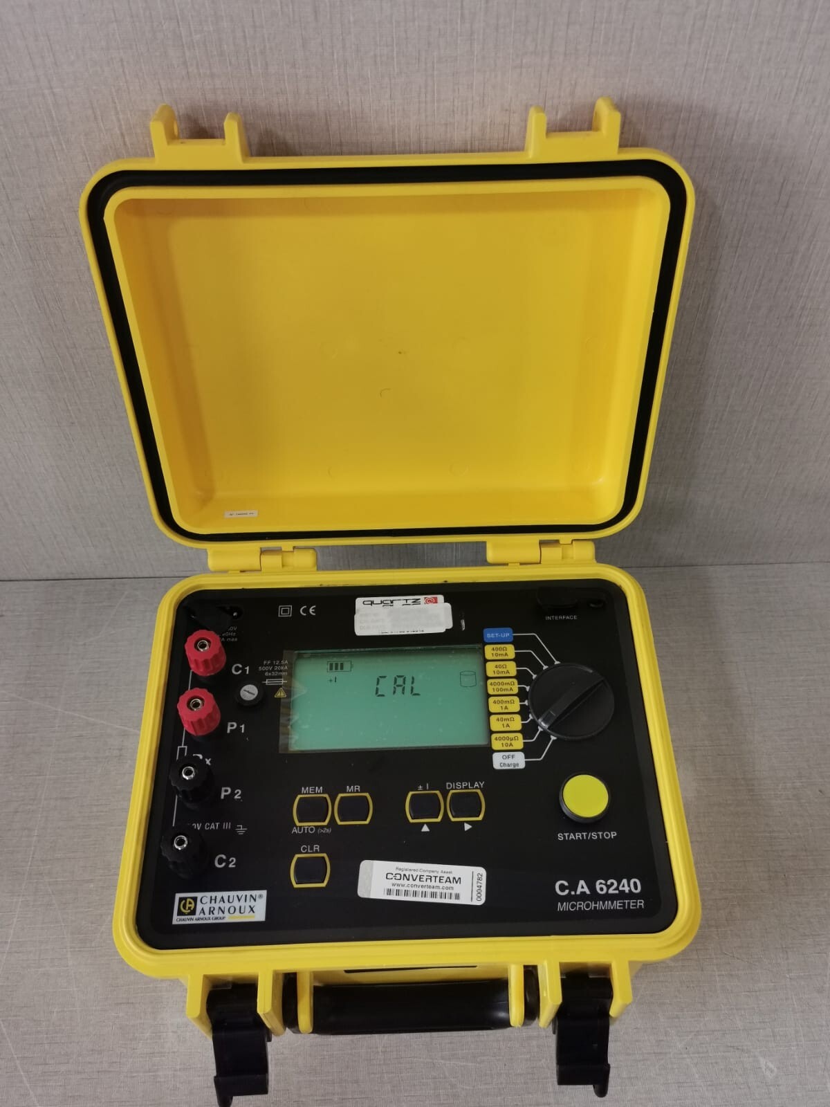 Chauvin Arnoux C.A 6240 CHAUVIN ARNOUX C.A 6240 MICRO-OHMMETER 2