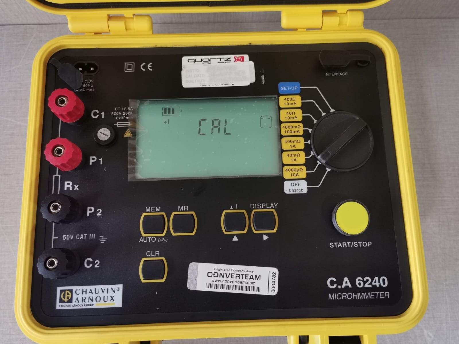 Chauvin Arnoux C.A 6240 CHAUVIN ARNOUX C.A 6240 MICRO-OHMMETER 3