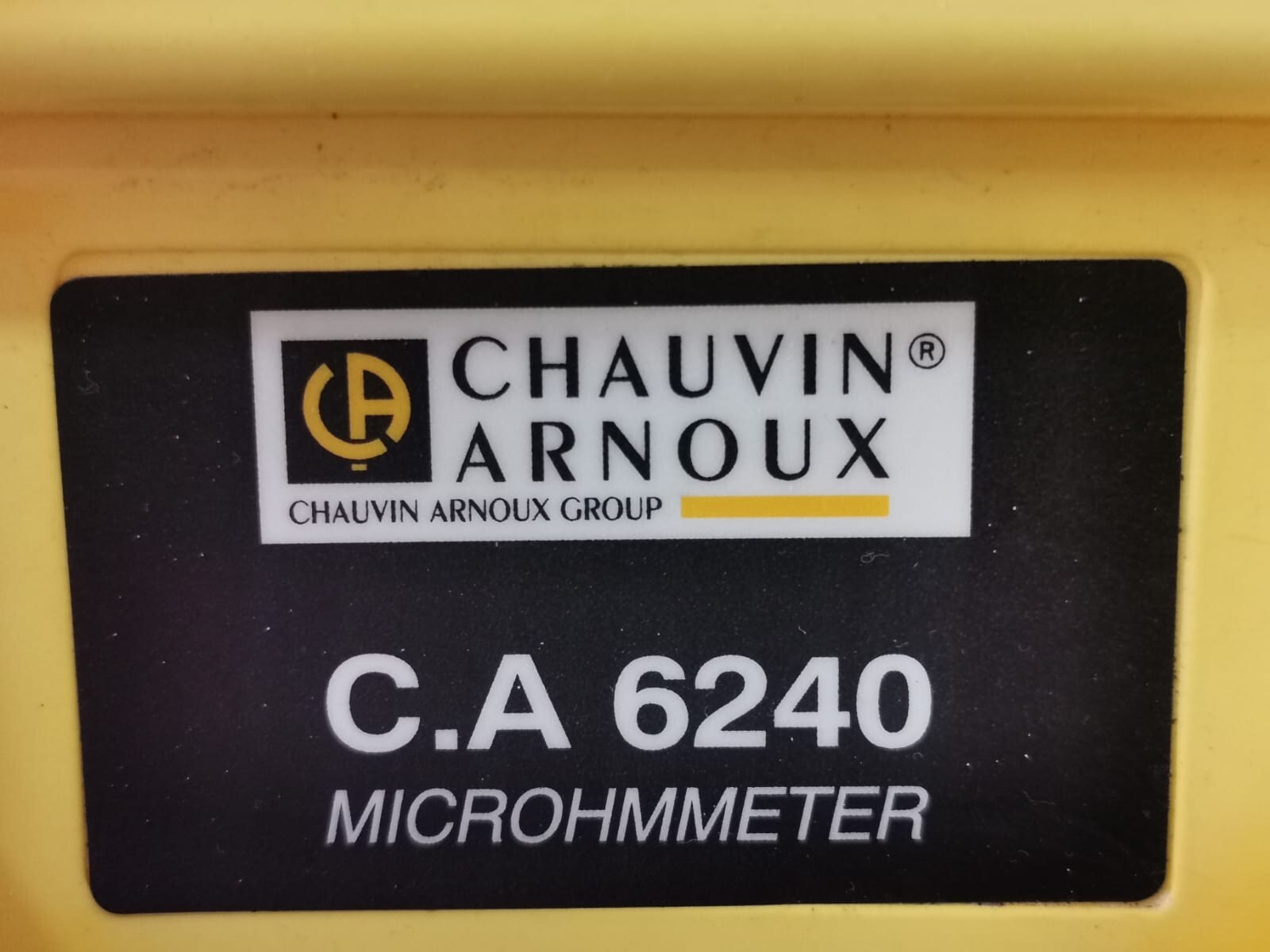 Chauvin Arnoux C.A 6240 CHAUVIN ARNOUX C.A 6240 MICRO-OHMMETER 9
