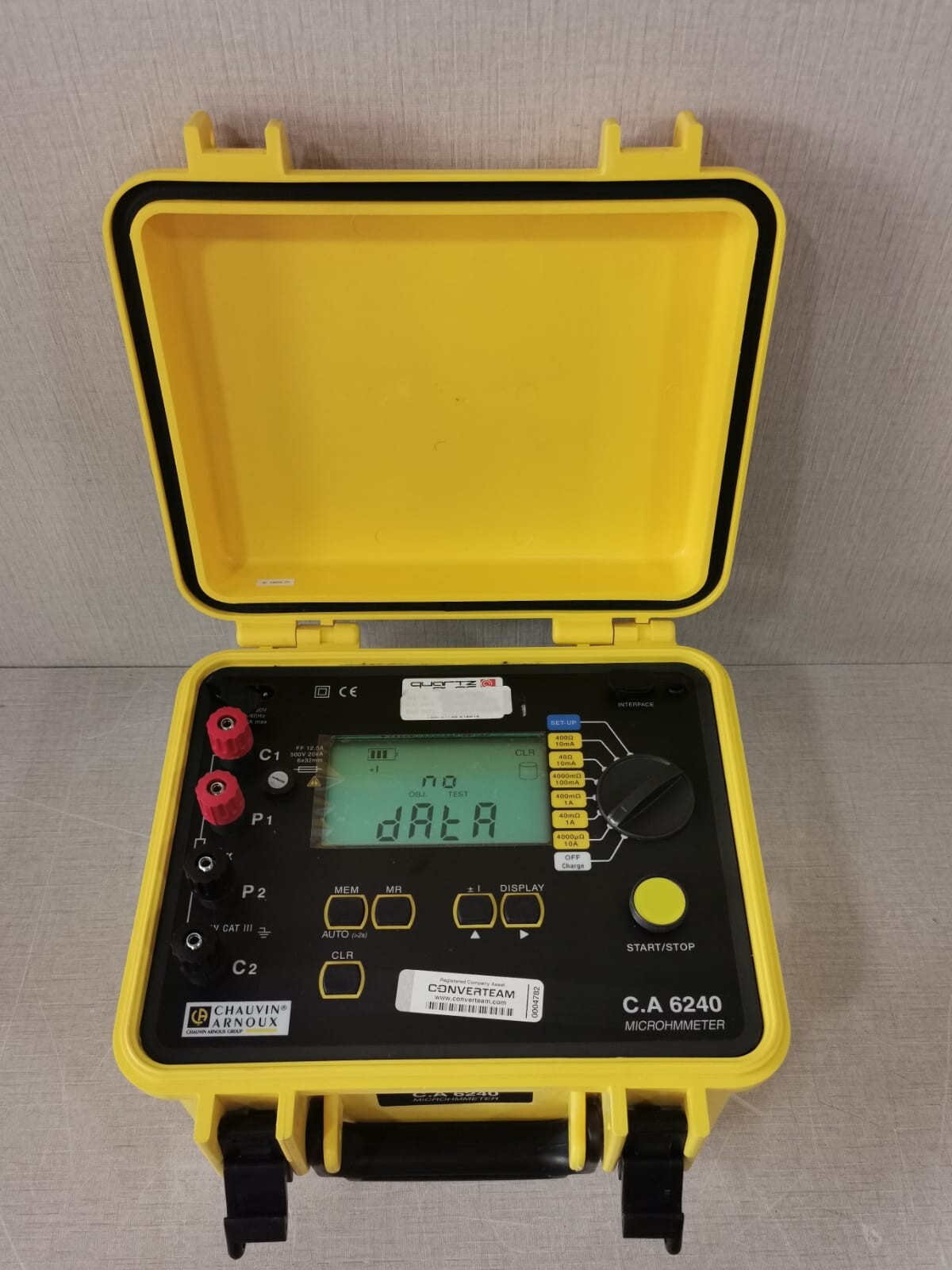 CHAUVIN ARNOUX C.A 6240 MICRO-OHMMETER