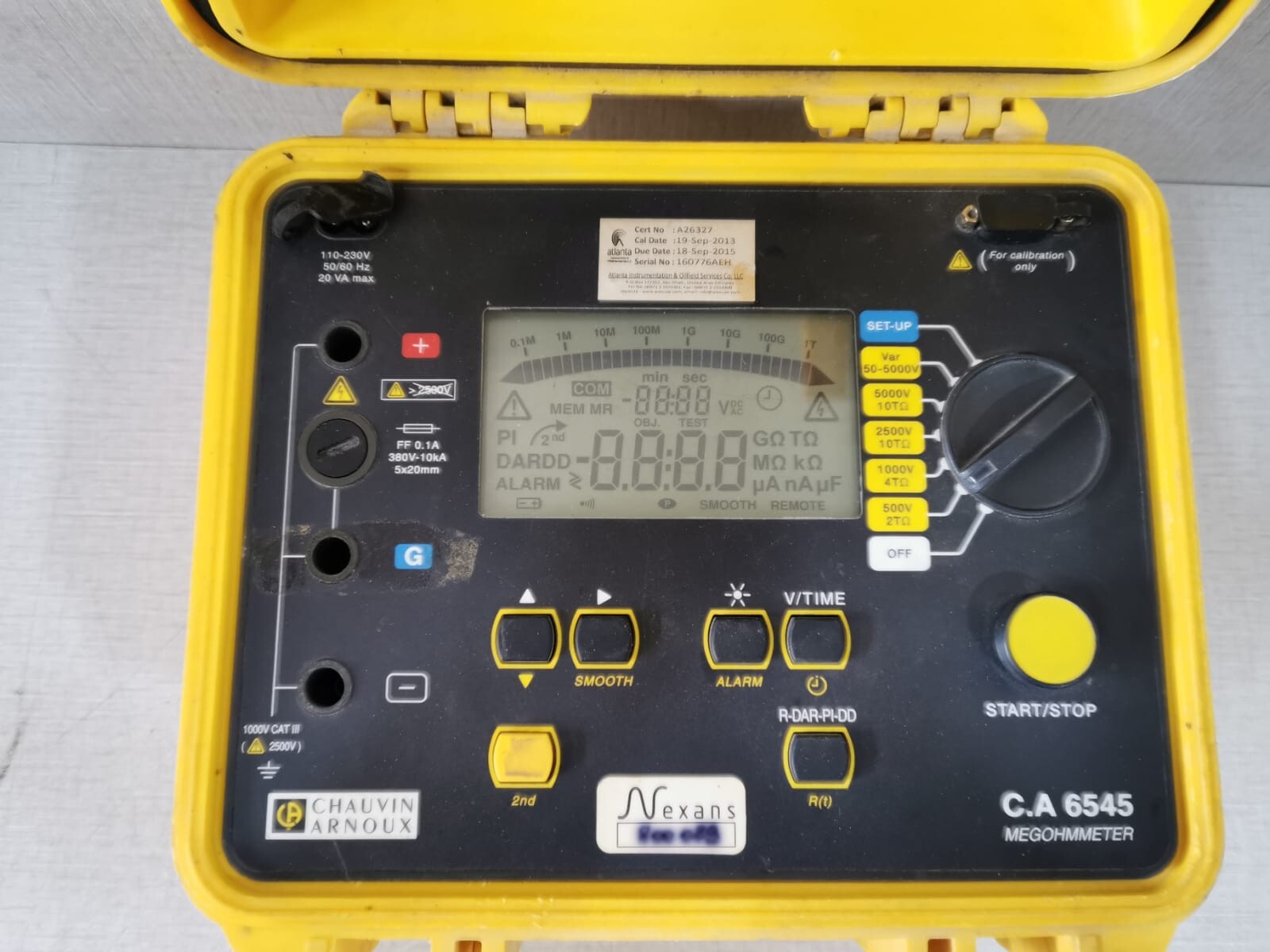 Chauvin Arnoux CA6545 Chauvin Arnoux C.A 6545 / CA6545 Megohmmeter 2