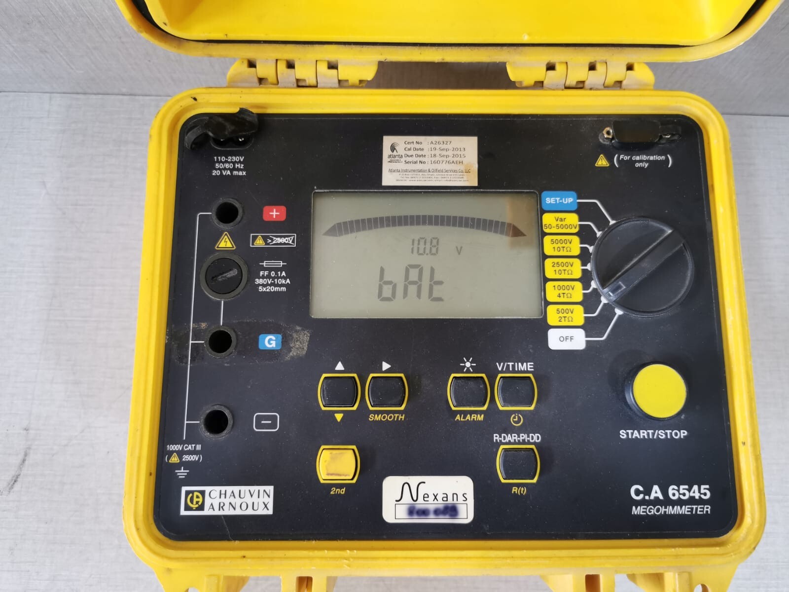 Chauvin Arnoux CA6545 Chauvin Arnoux C.A 6545 / CA6545 Megohmmeter 10