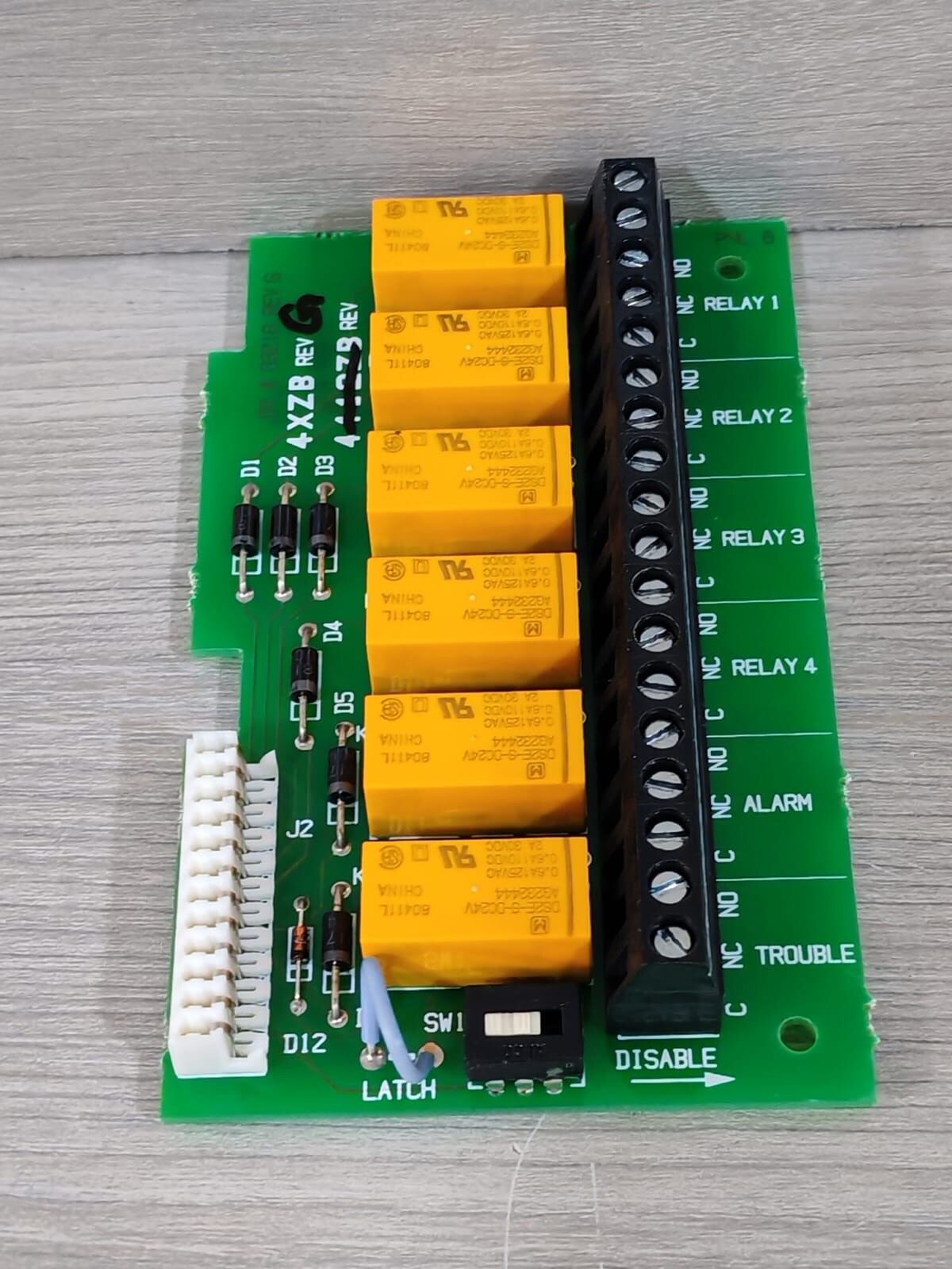 Fire-Lite Alarms Inc. 4XZMF Fire-Lite Alarms Inc. 4XZMF Zone Relay Module PCB Card 6