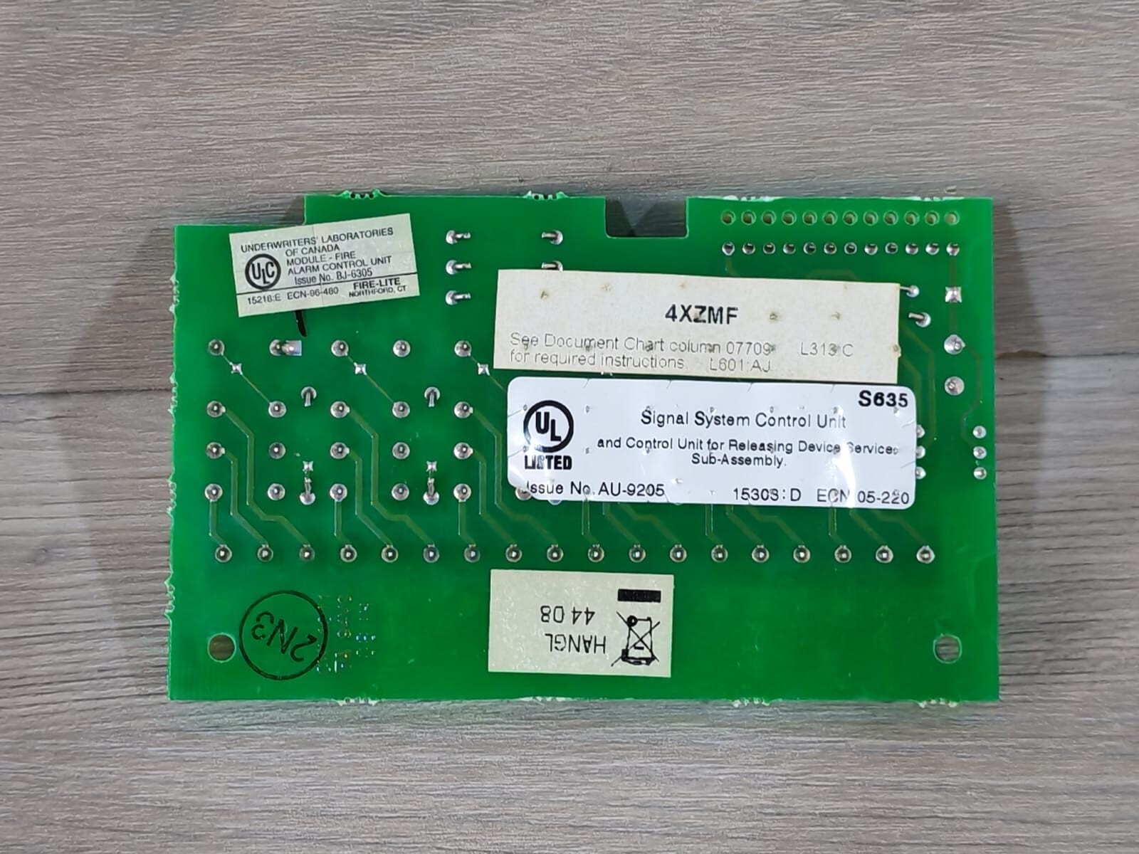 Fire-Lite Alarms Inc. 4XZMF Fire-Lite Alarms Inc. 4XZMF Zone Relay Module PCB Card 9