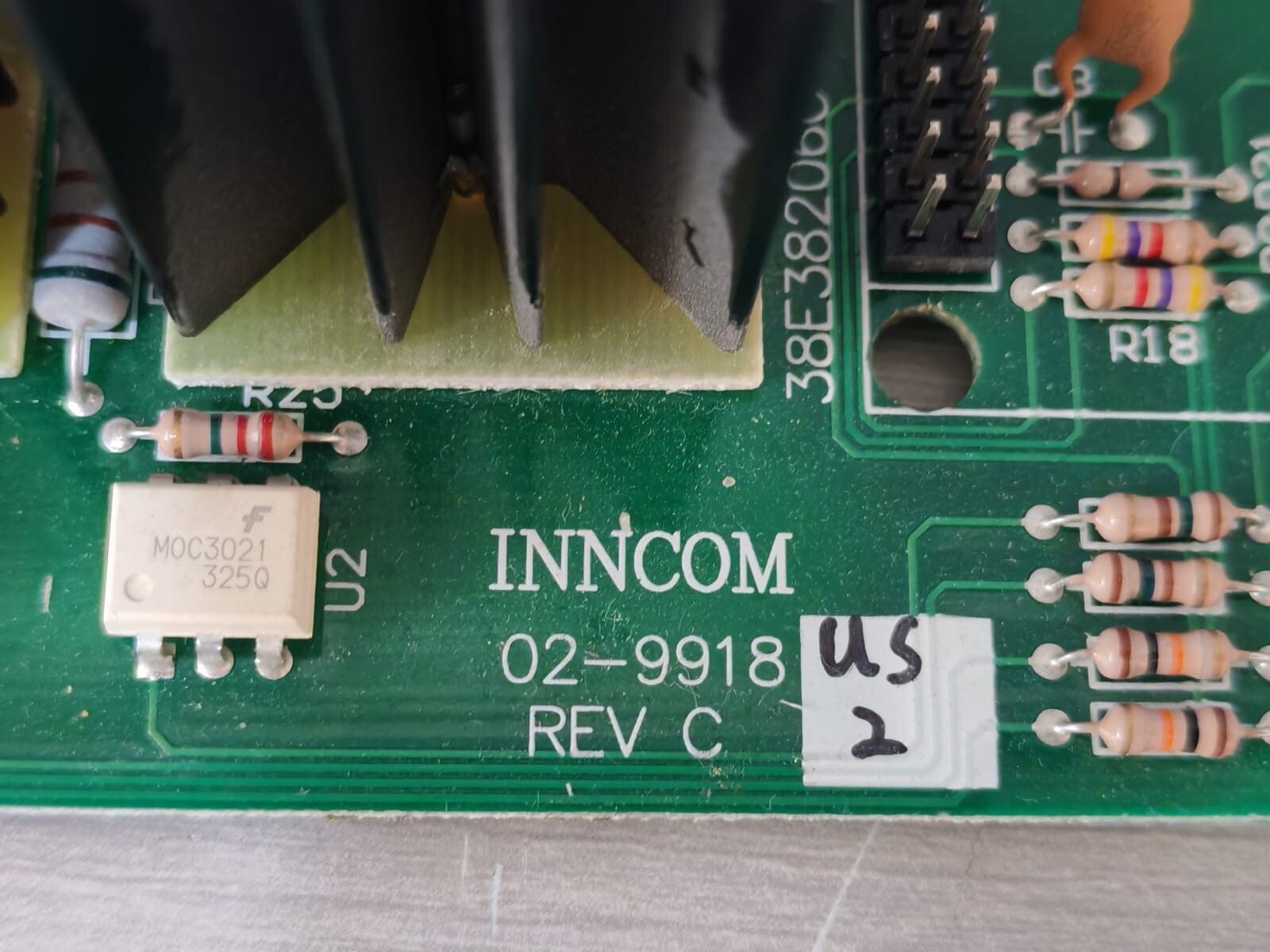 Honeywell 02-9918 INNCOM 02-9918 REV.C BOARD FOR HONEYWELL RAIL LAMP DIMMER 2