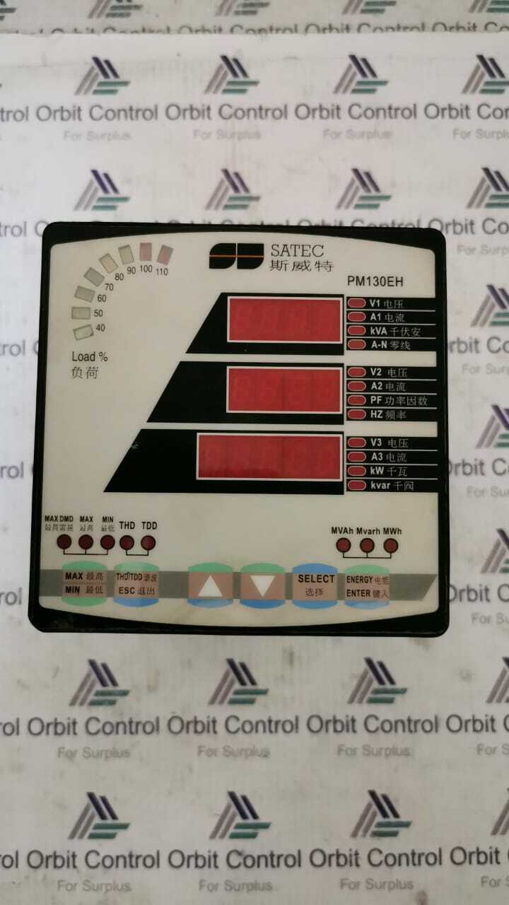 SATEC PM130EH SATEC PM130EH POWER ENERGY METER SW VER. 4.60 2