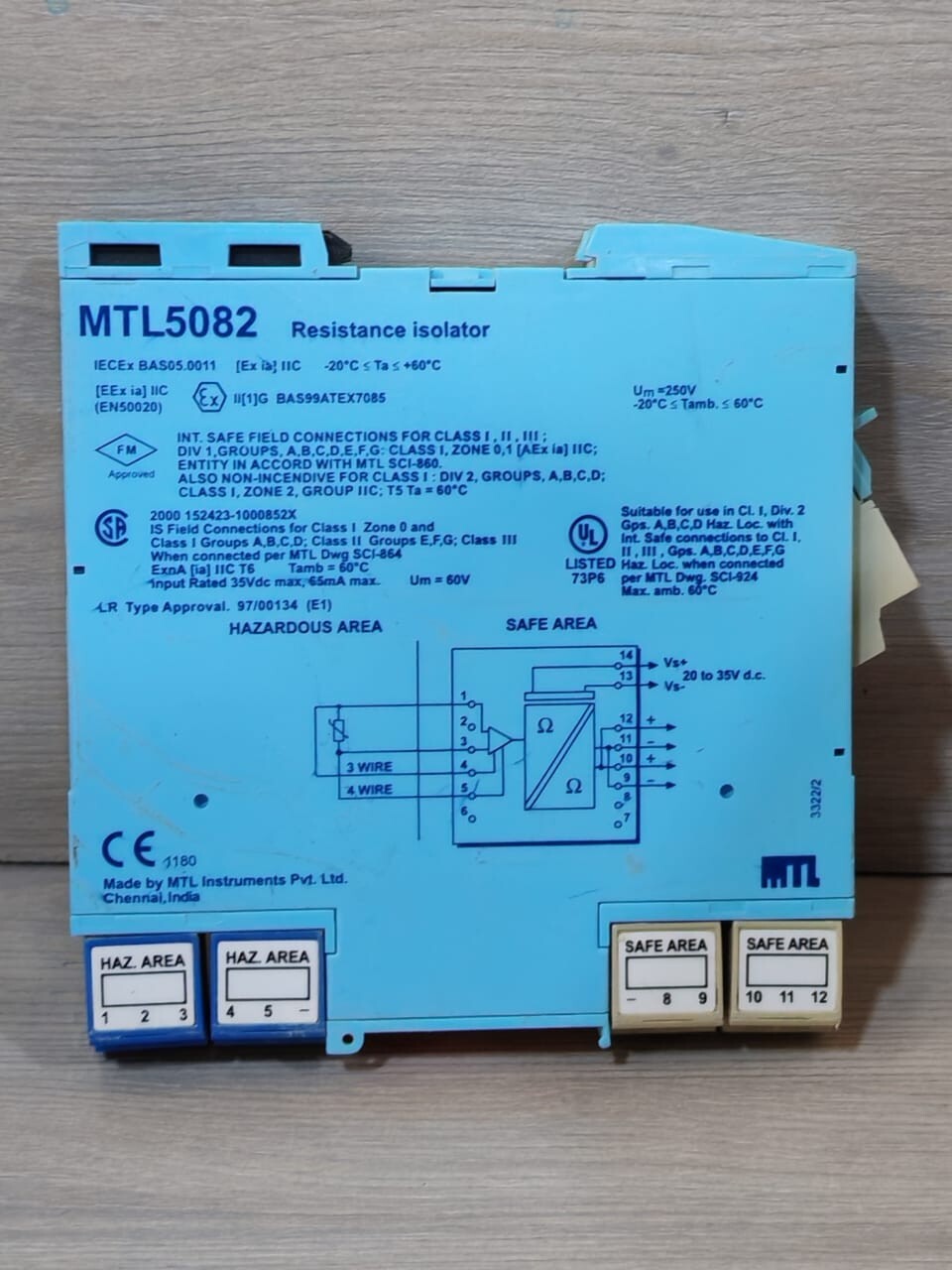 MEASUREMENT TECHNOLOGY MTL5082 MEASUREMENT TECHNOLOGY MTL5082 RESISTANCE ISOLATOR 5
