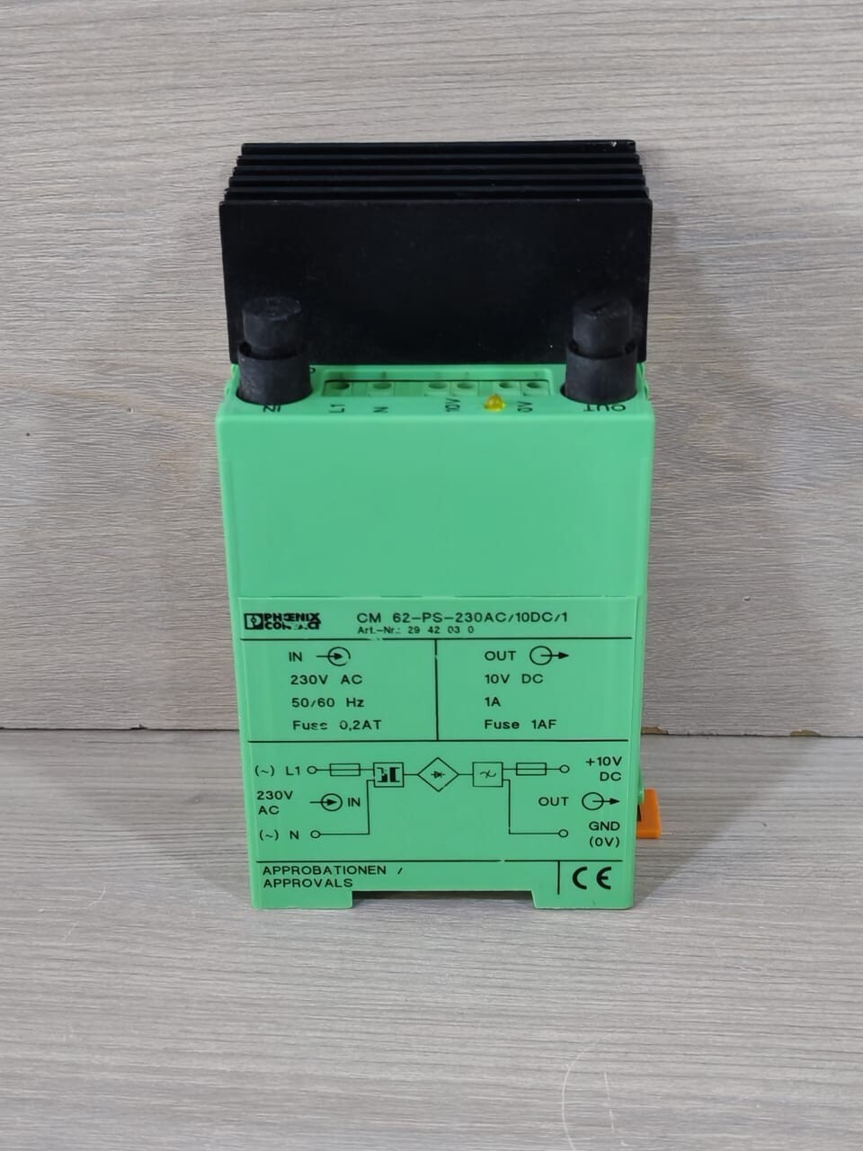 Phoenix Contact CM 62-PS-230AC/10DC/1 Phoenix Contact CM 62-PS-230AC/10DC/1 Power Supply 2942030 2