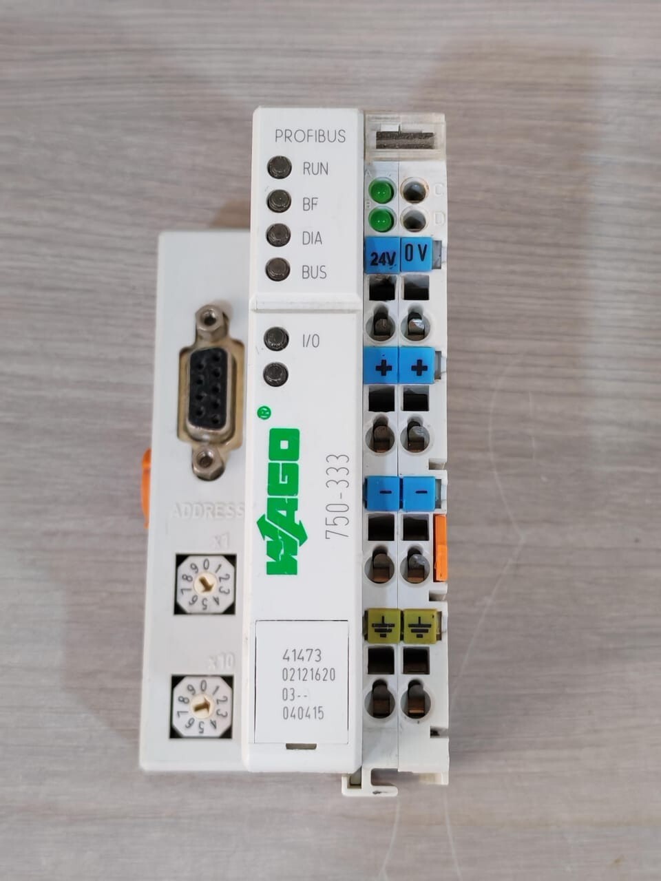 WAGO 750-333 PROFIBUS DP 12MBD/DPV1 24VDC MODULE