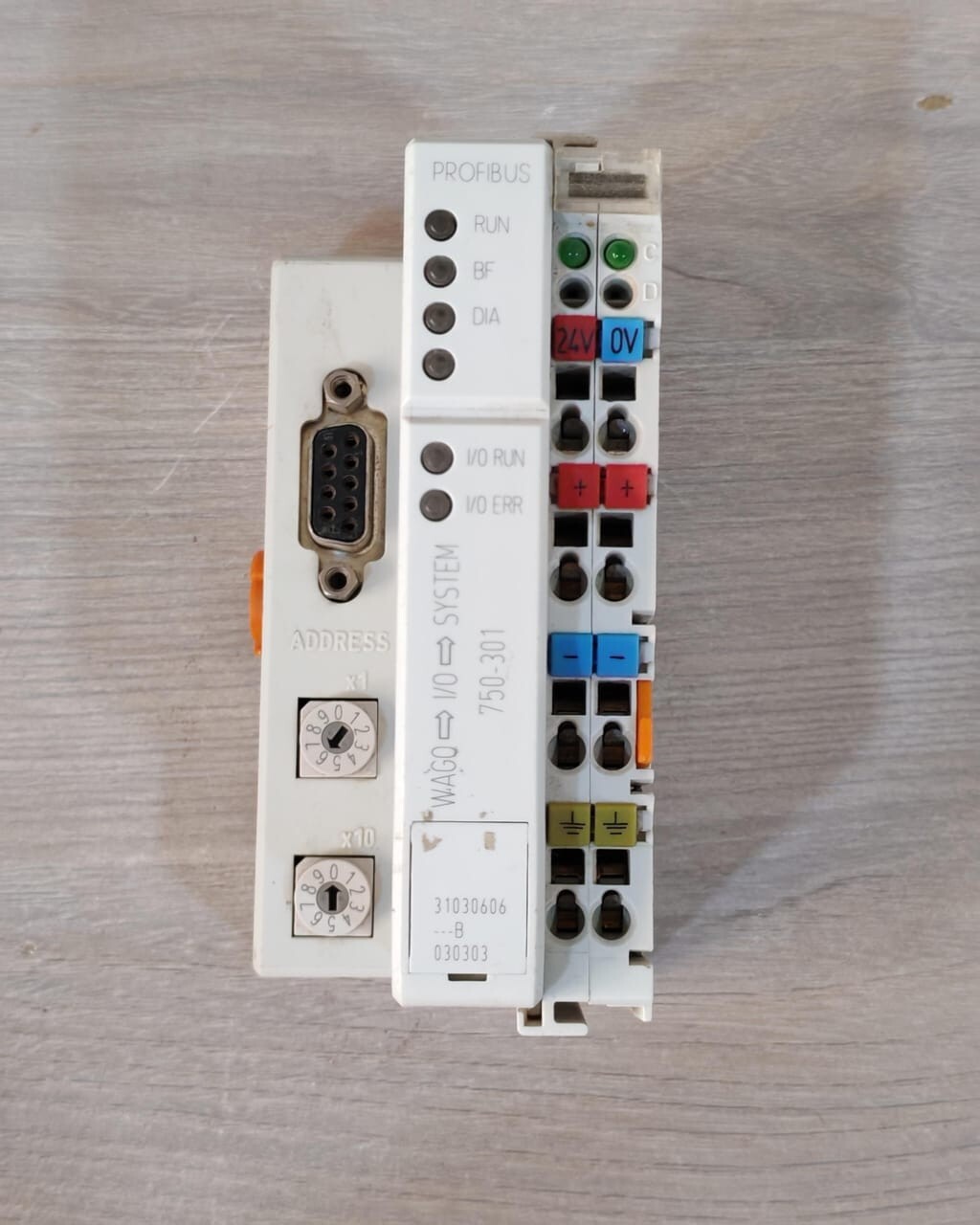 WAGO 750-301 PROFIBUS DP/FMS 1.5MBD 24VDC FIELDBUS COUPLER