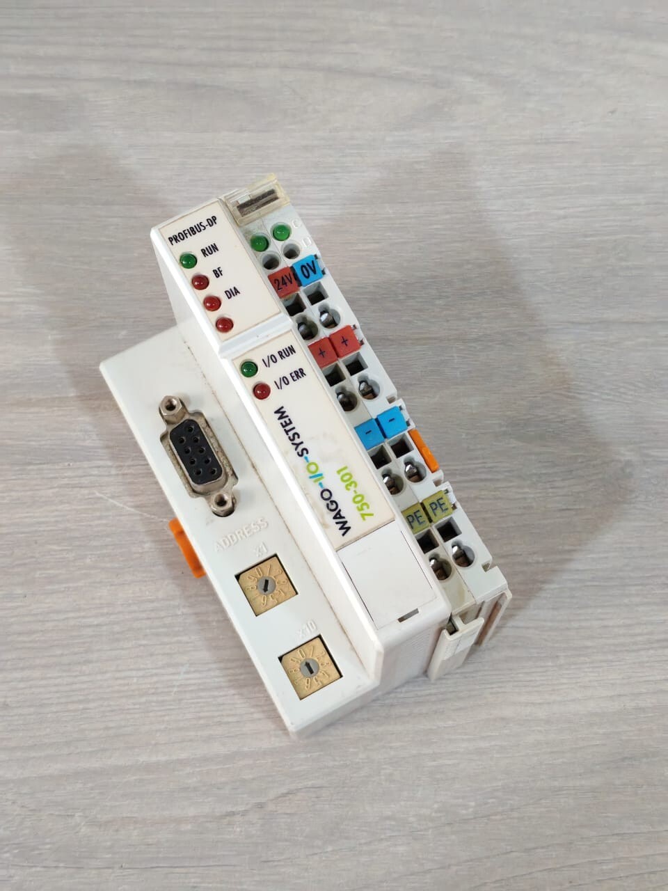 Wago 750-301 WAGO I/O SYSTEM 750-301 PROFIBUS KOPPLER 2399WK07 MODULE 3