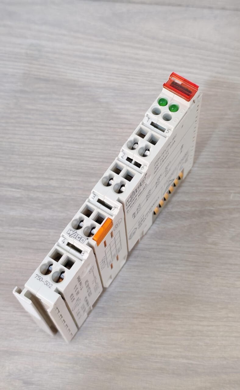 WAGO 750-502 LOT WAGO 750-502 2D0 24VDC 2.0A OUTPUT MODULE 3