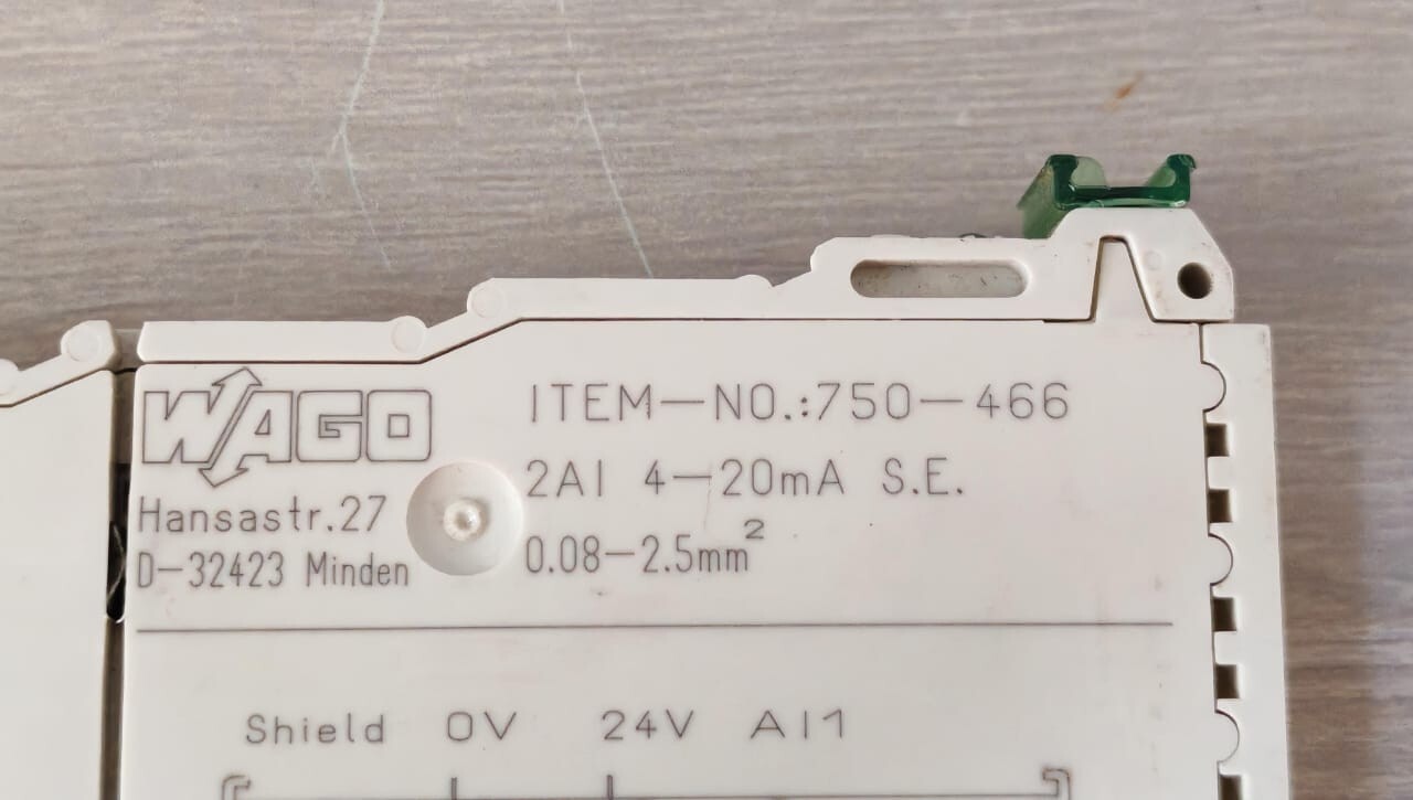 WAGO 750-466 PCS WAGO 750-466 2-CHANNEL 4-20mA SINGLE-ENDED TERMINAL 5