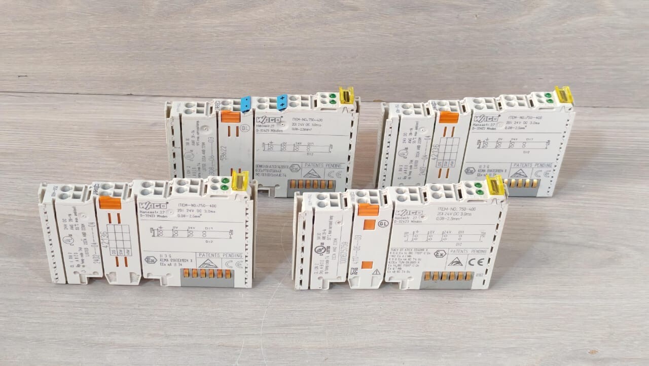 WAGO 750-400 PCS WAGO 750-400 2 CHANNEL DIGITAL INPUT MODULE 24VDC 3.0MS 7