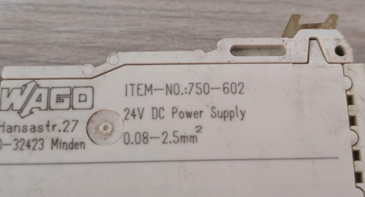 WAGO 750-602 LOT WAGO 750-602 24VDC POWER SUPPLY 7