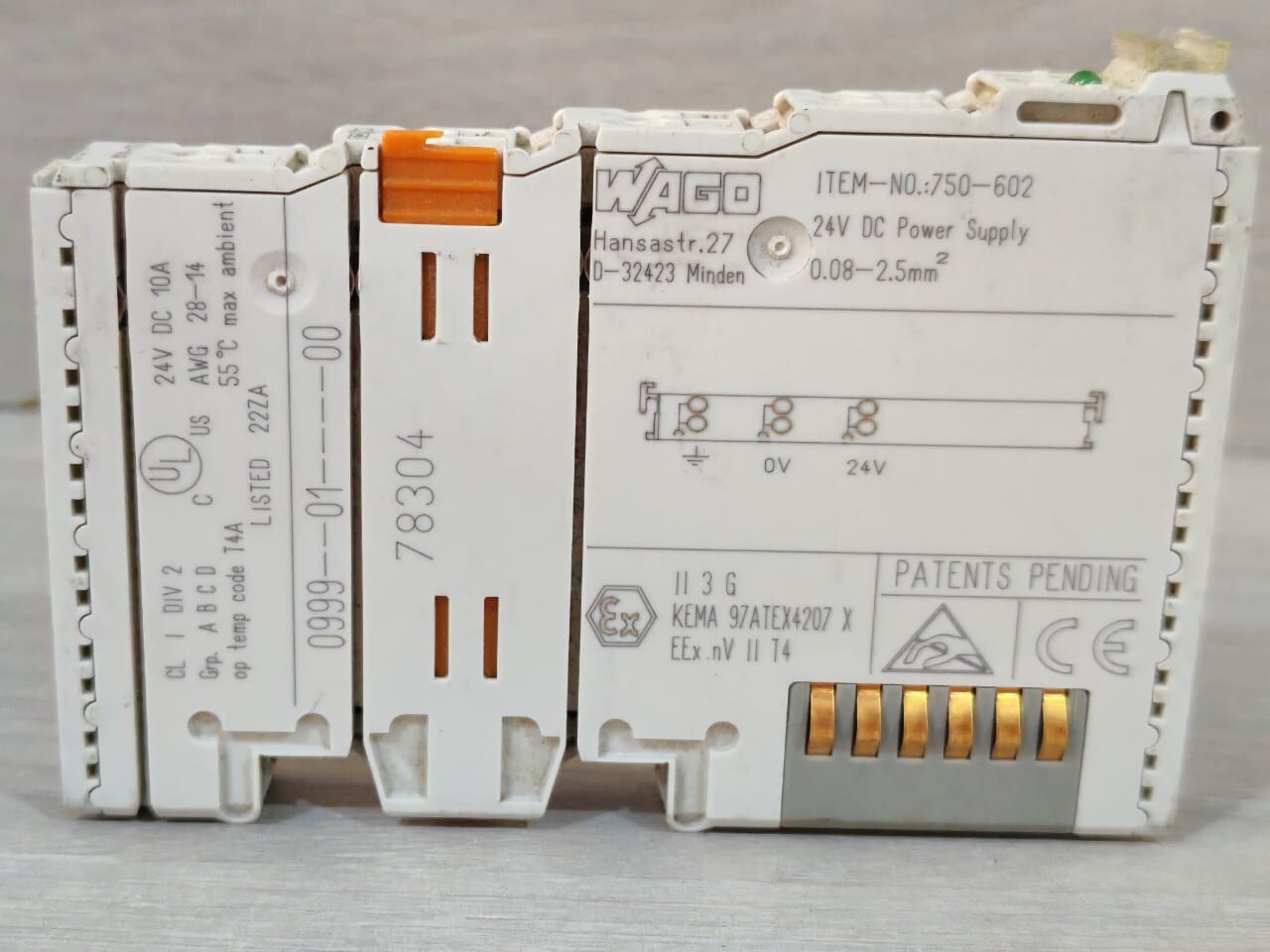 WAGO 750-602 LOT WAGO 750-602 24VDC POWER SUPPLY 8