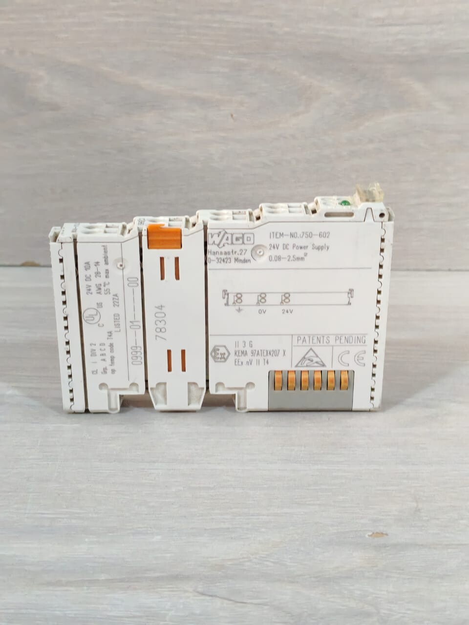 WAGO 750-602 LOT WAGO 750-602 24VDC POWER SUPPLY 9