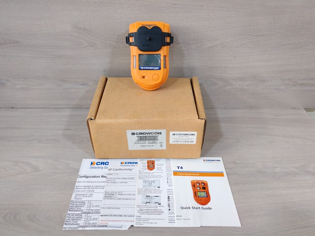 CROWCON T4-HOCA MULTI GAS DETECTOR T4 4 GAS-H2S,O2,CO,CH4% LEL