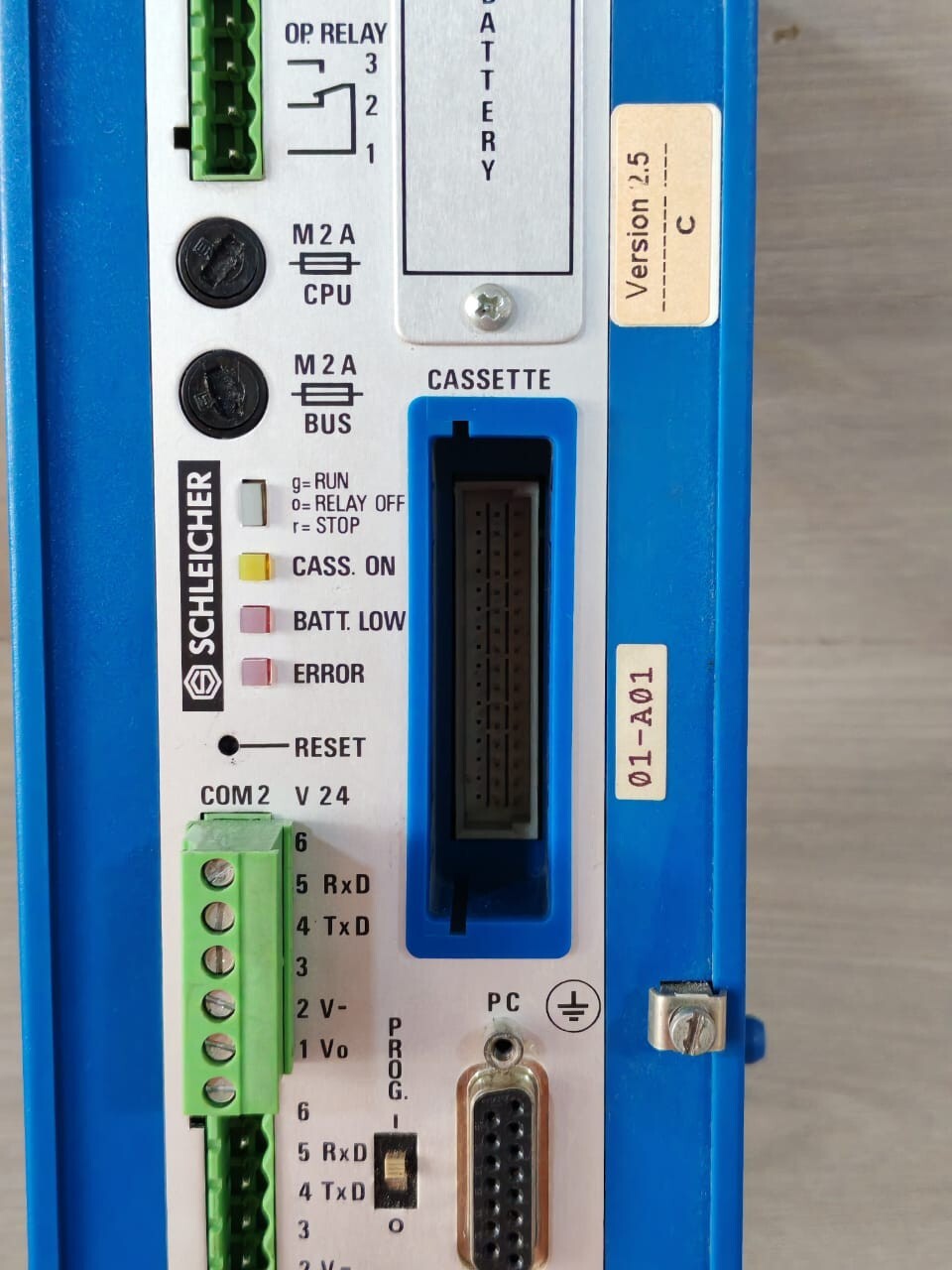 Schleicher P03-CPU/20 SCHLEICHER P03-CPU/20 72611210 C/2.5 VER 2.5 CONTROL UNIT 2