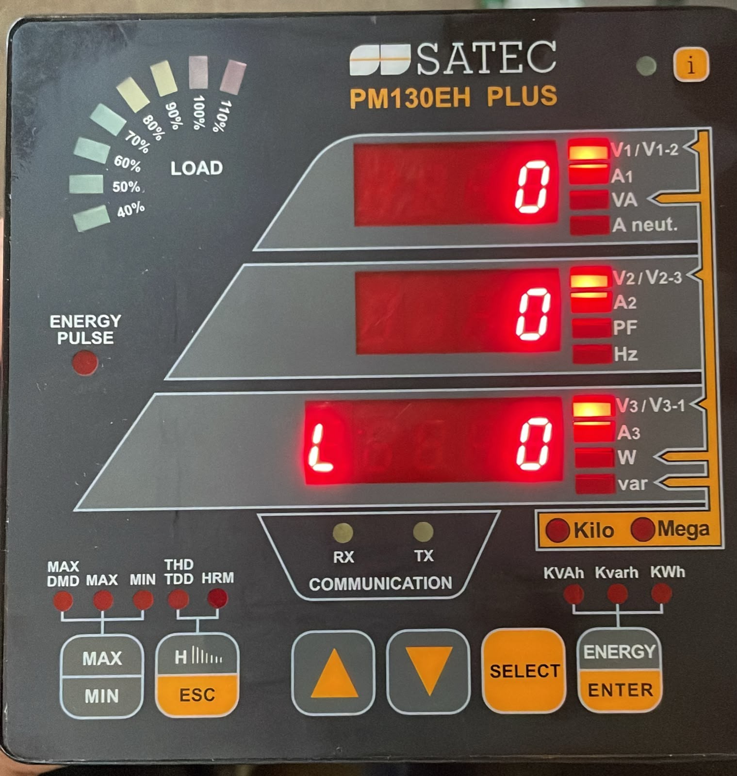 SATEC PM130EH-PLUS SATEC PM130EH-PLUS MULTI-FUNCTIONAL POWER METER 9VA 50/60Hz 2