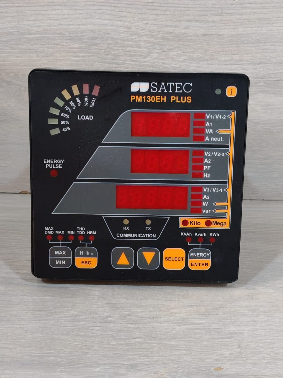 SATEC PM130EH-PLUS MULTI-FUNCTIONAL POWER METER 9VA 50/60Hz
