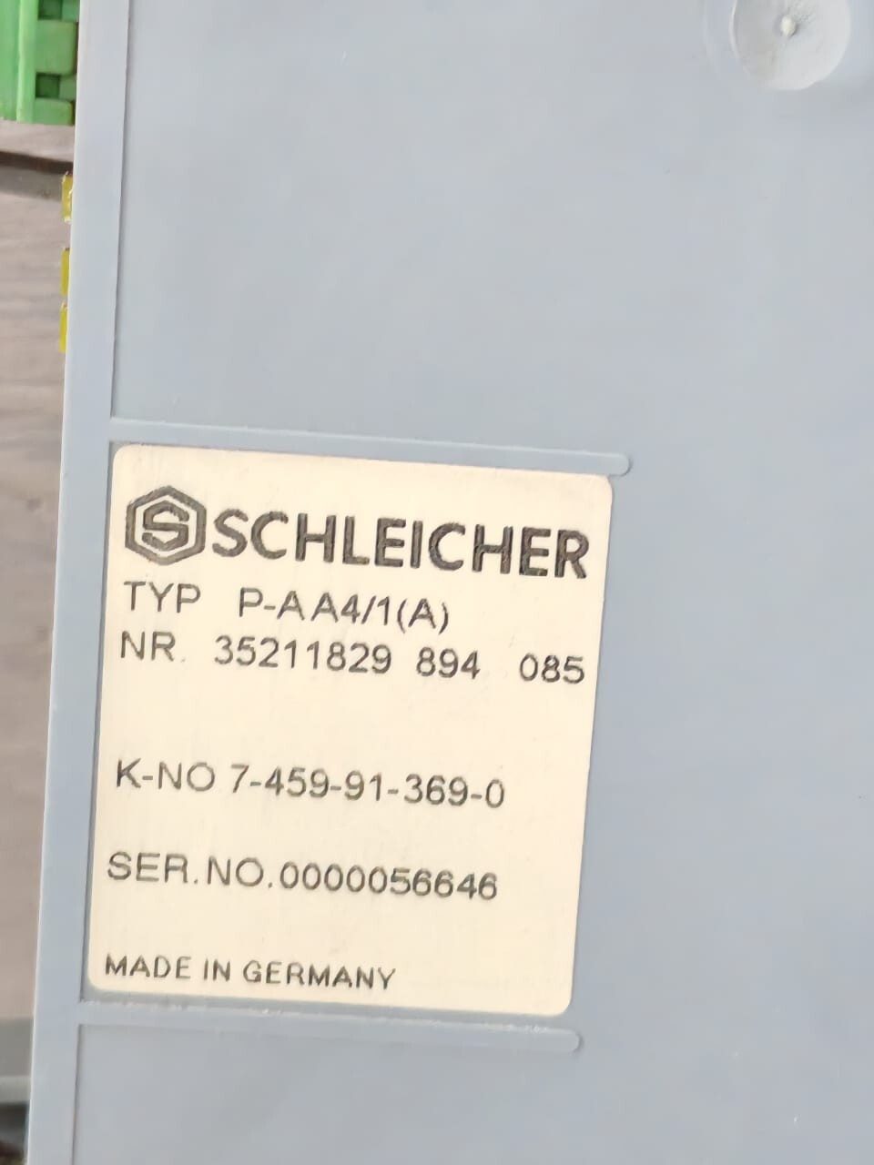 Schleicher P-AA4/1 (A) SCHLEICHER P-AA4/1 (A) ANALOG INPUT MODULE 3