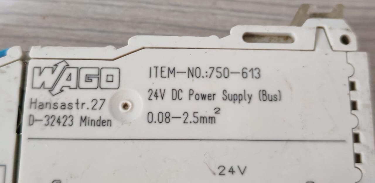 WAGO 750-613 WAGO 750-613 SYSTEM POWER SUPPLY MODULE 24VDC BUS 5