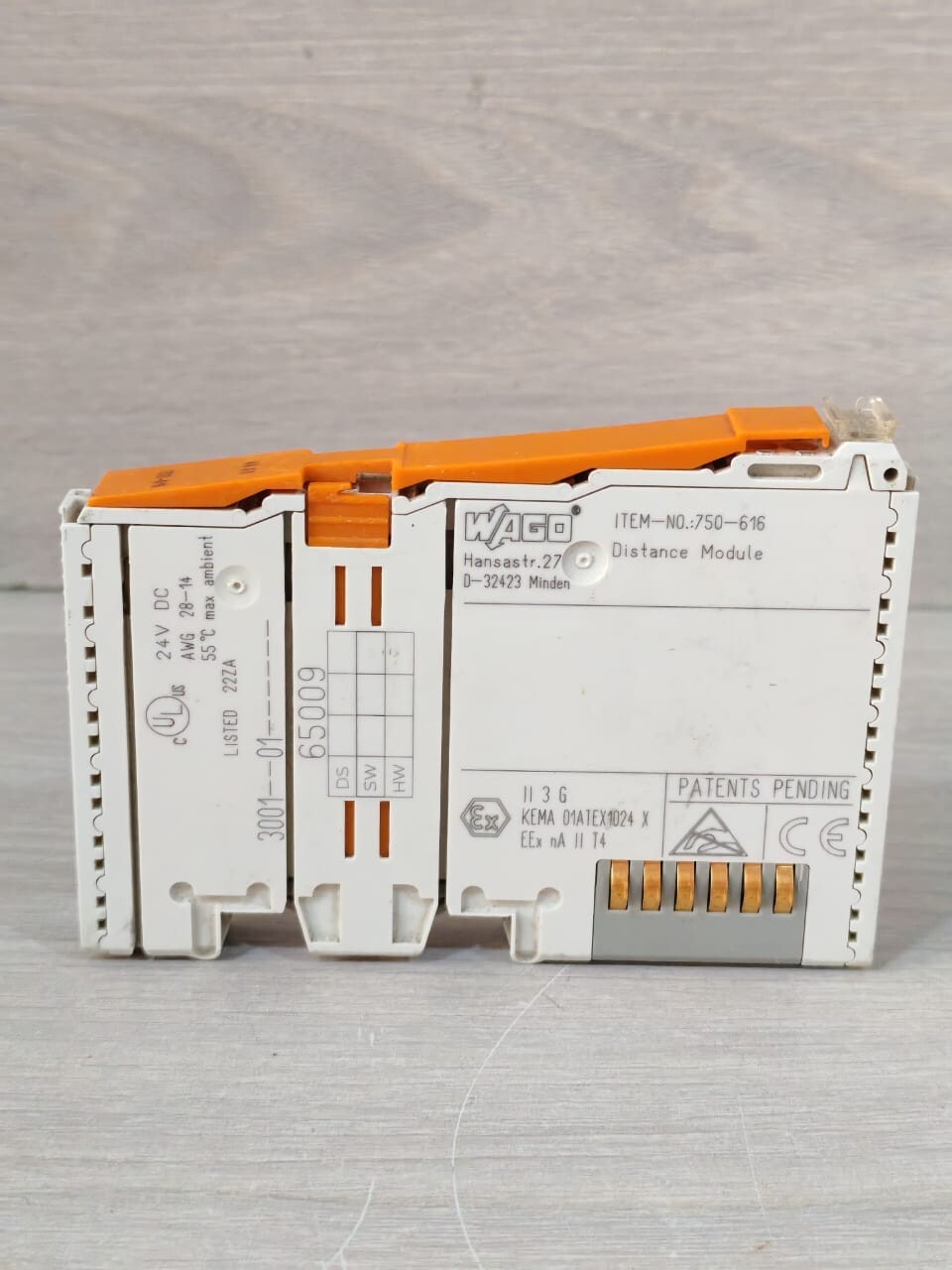WAGO 750-616 LOT . WAGO 750-616 DISTANCE MODULE 24VDC 6
