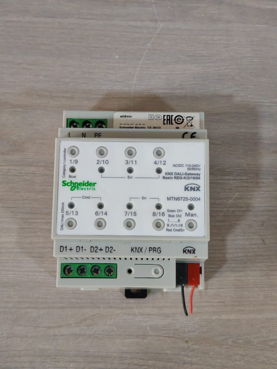 Schneider Electric MTN6725-0004 SCHNEIDER ELECTRIC MTN6725-0004 KNX DALI-GATEAWAY BASIC REG-K/2/16/64 2