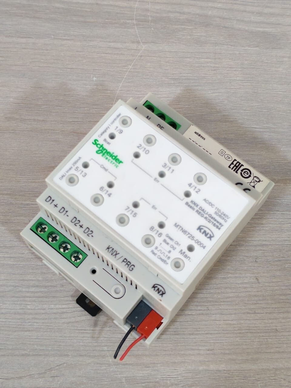 Schneider Electric MTN6725-0004 SCHNEIDER ELECTRIC MTN6725-0004 KNX DALI-GATEAWAY BASIC REG-K/2/16/64 7