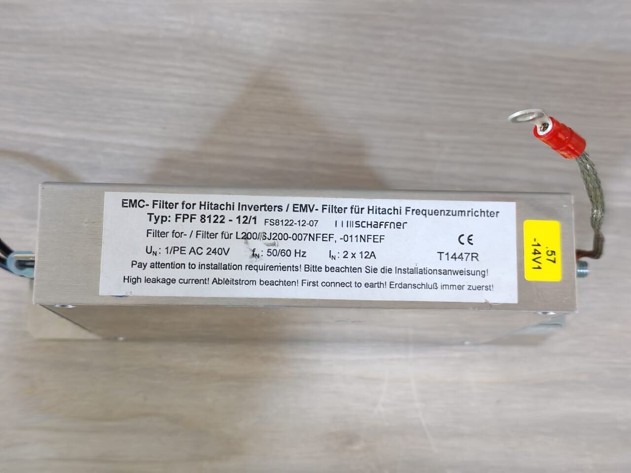 SCHAFFNER EMC FILTER FOR HITACHI FPF 8122-12/1 FS8122-12-07 FREQUENCY CONVERTER