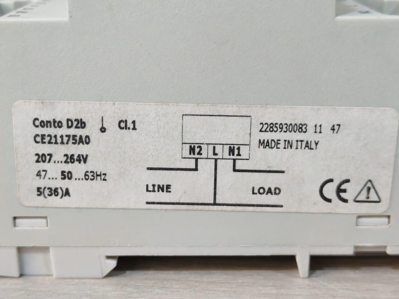 Legrand CE21175A0 IME CE21175A0 CONTO D2-B MONOFASE 5(36)A 230-240V 8