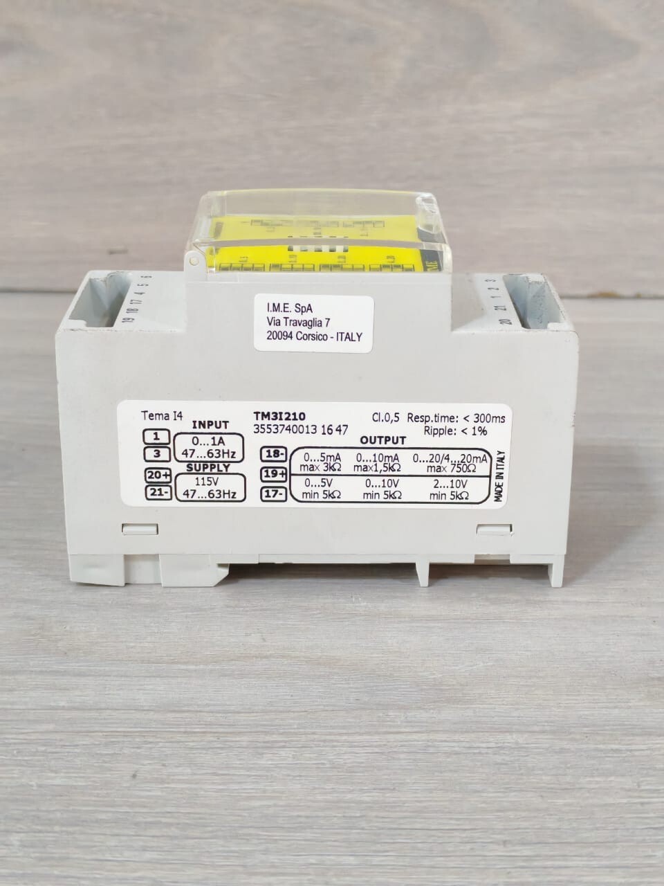 IME TM3I210 IME TM3I210 AUX CURRENT TRANSDUCER 115V 47-63Hz 5