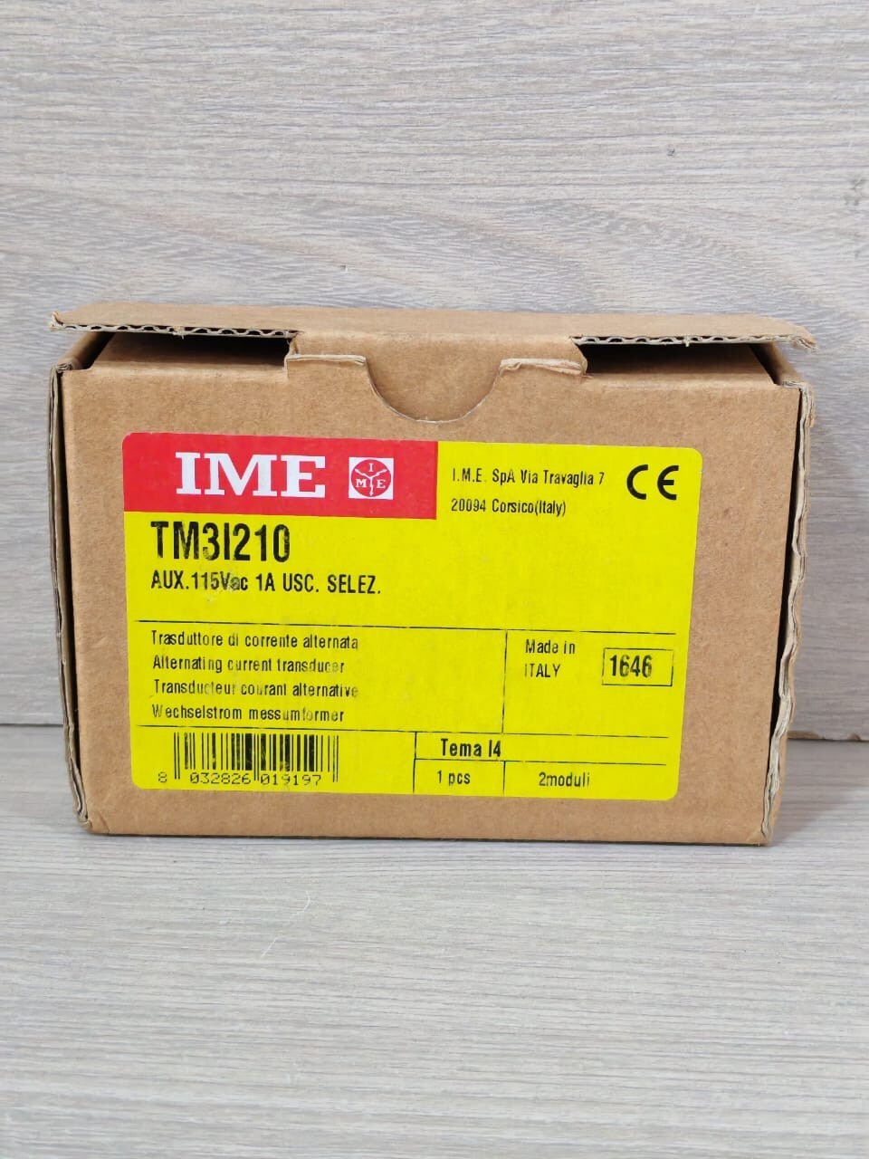 IME TM3I210 IME TM3I210 AUX CURRENT TRANSDUCER 115V 47-63Hz 10