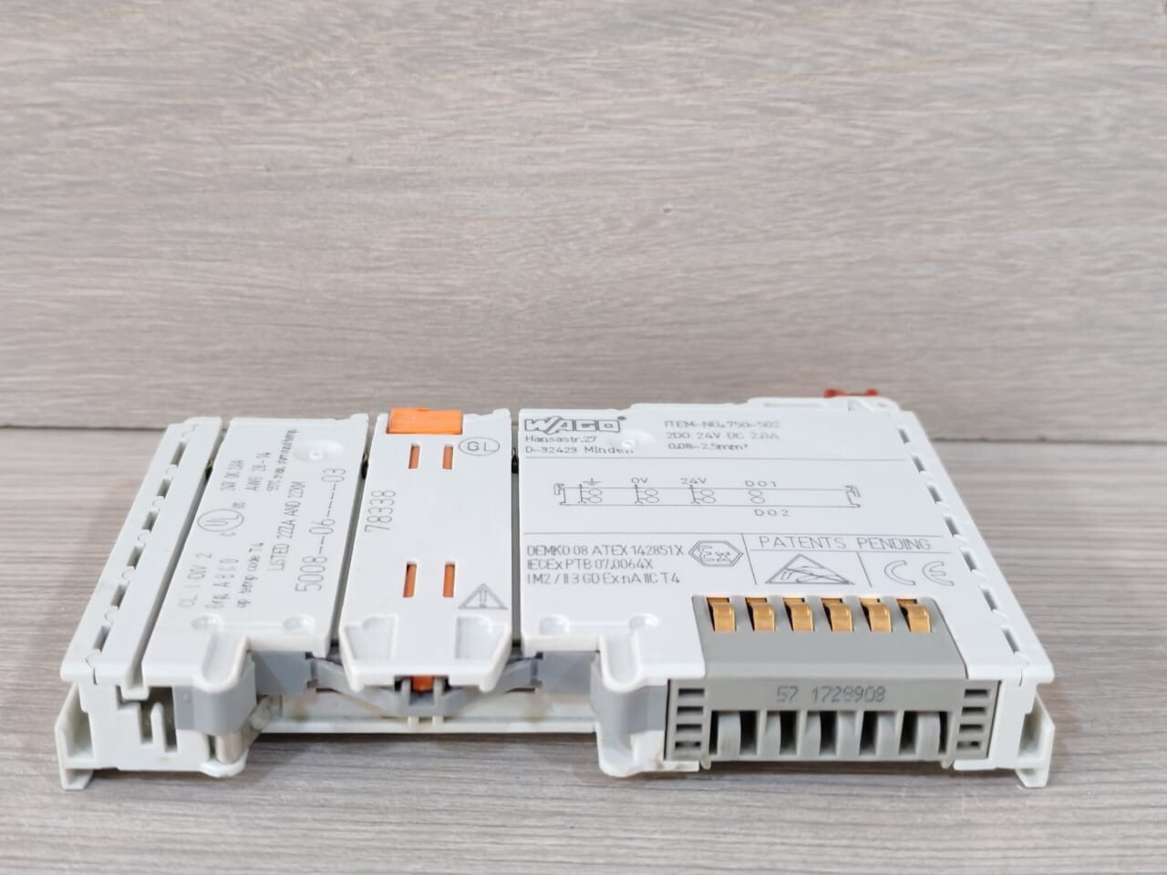 WAGO 750-502 PCS. WAGO 750-502 2-CHANNEL DIGITAL OUTPUT MODULE 6